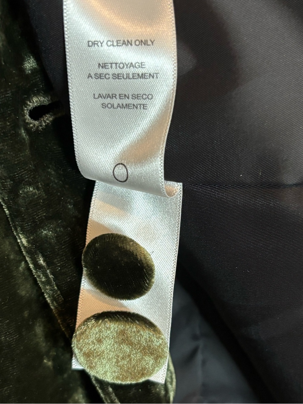 Frame Deep Moss Green Crushed Velvet Single Button Blazer 8 - Picture 11 of 12
